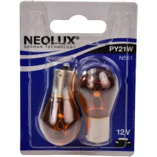 Лампа галогенна 12V PY21W (1 контакт) (2шт) (NEOLUX)